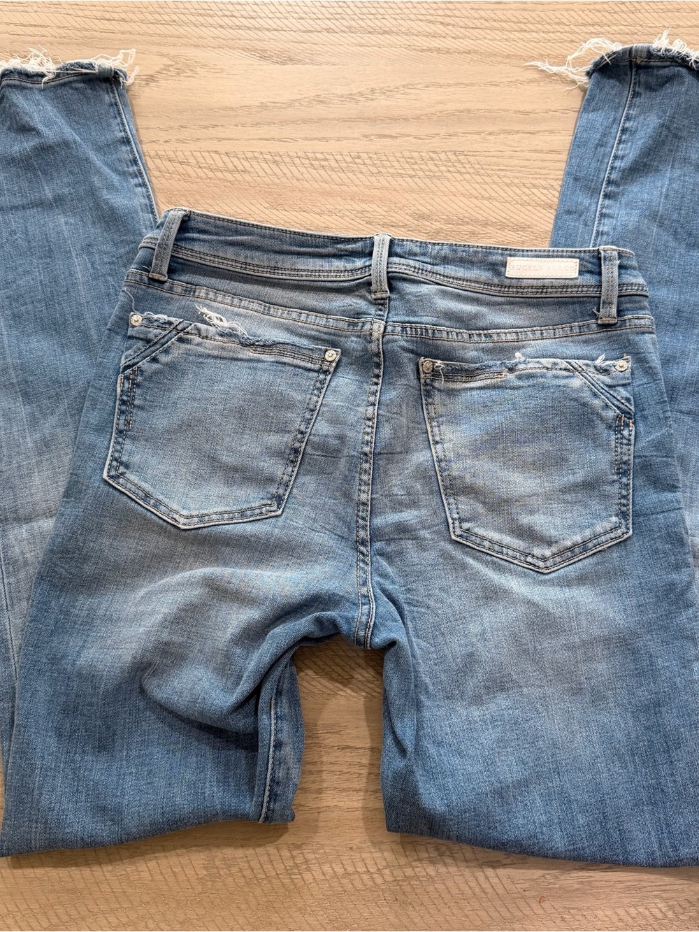 Light Blue Women’s Distressed Denim Jeans